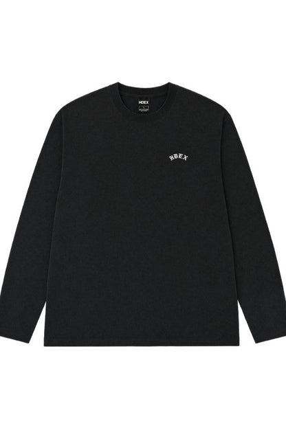 HDEX Baju Korea Olahraga Natural Body Fit Long Sleeve Black Pria Fitness