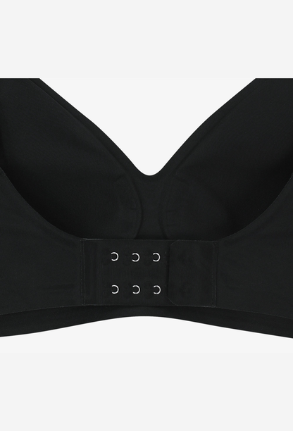 HDEX Pakaian Dalam Korea Seamless Slim-Up Bra Black Wanita