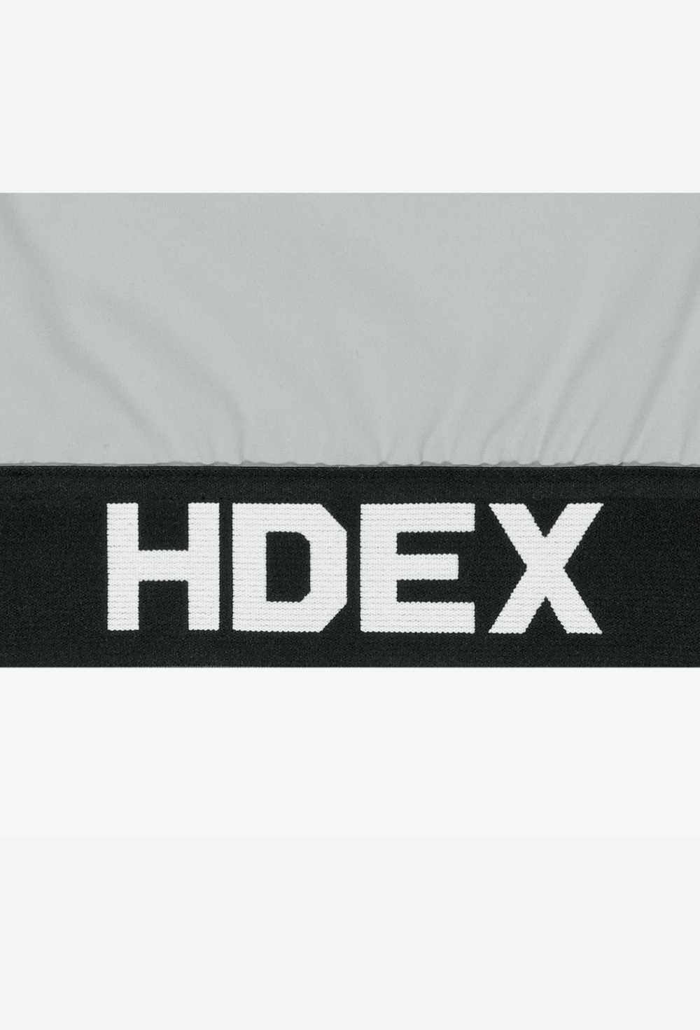 HDEX Baju Korea Olahraga Pro One-Shoulder Crop Long Sleeve Fog Gray Wanita Fitness