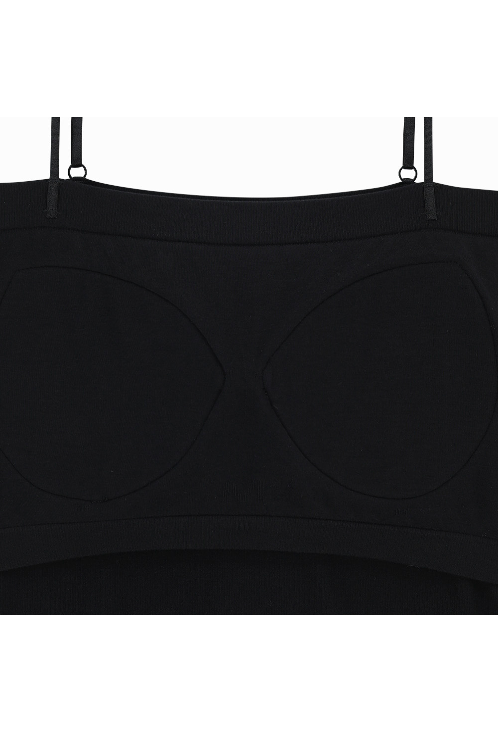 HDEX Pakaian Dalam Korea Cotton Modal Light Crop Bra Top Black Wanita