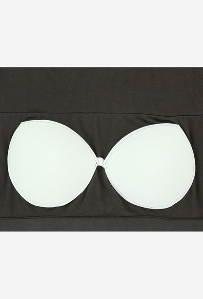 HDEX Pakaian Dalam Korea Cotton Modal Light Crop Bra Top Black Wanita