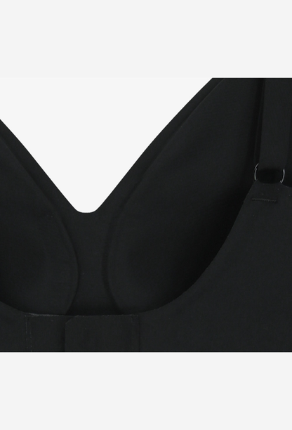 HDEX Pakaian Dalam Korea Seamless Slim-Up Bra Black Wanita