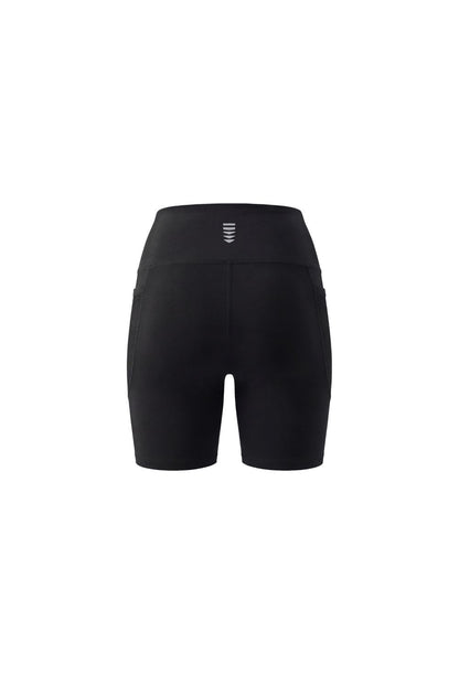 HDEX Celana Korea Olahraga Assist Mesh Pocket Biker Shorts W Black Wanita Fitness