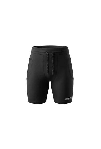 HDEX Celana Korea Olahraga Assist Mesh Pocket Biker Shorts Black Pria Fitness