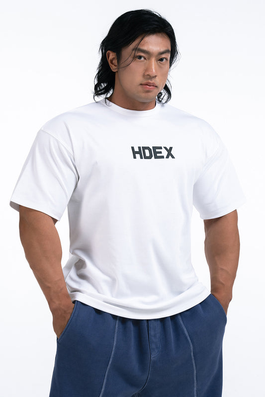 HDEX Main Logo Over Fit Sleeve T-Shirt White