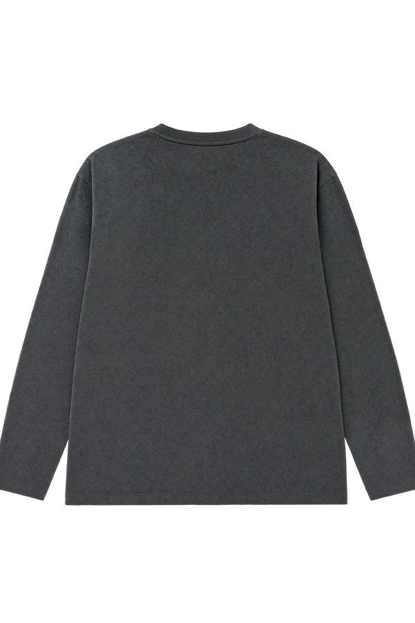 HDEX Baju Korea Olahraga Natural Body Fit Long Sleeve Charcoal Pria Fitness