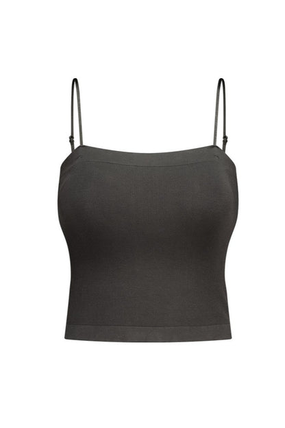 HDEX Pakaian Dalam Korea Cotton Modal Light Crop Bra Top Charcoal Wanita