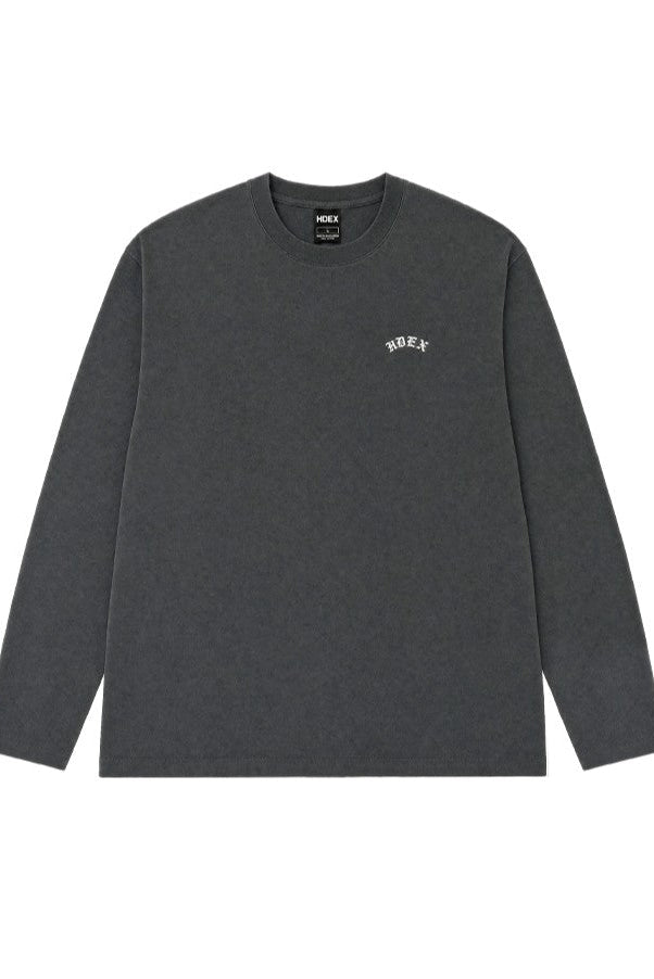 HDEX Baju Korea Olahraga Natural Body Fit Long Sleeve Charcoal Pria Fitness