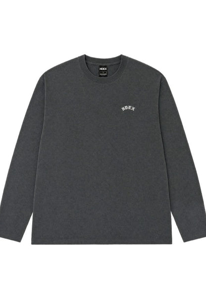 HDEX Baju Korea Olahraga Natural Body Fit Long Sleeve Charcoal Pria Fitness