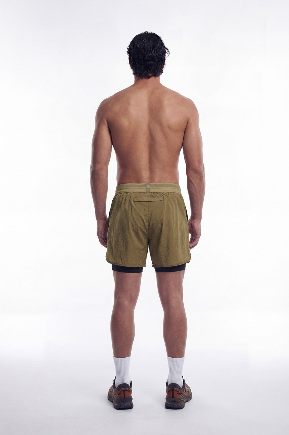 HDEX Celana Korea Olahraga Assist 2-in-1 Ripstop Shorts Camel Pria Fitness