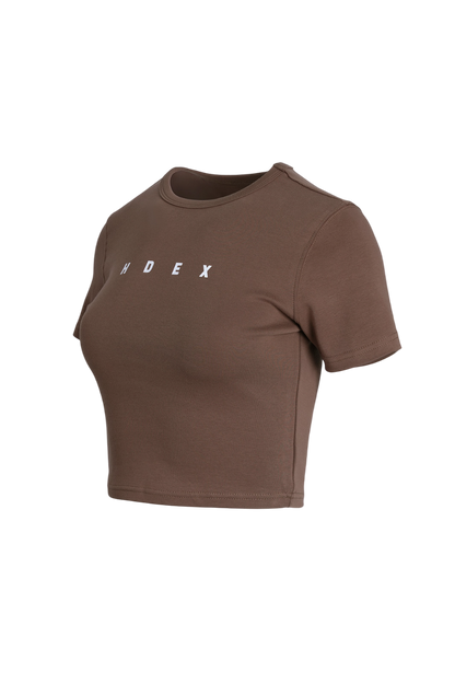 HDEX Mond Relax Fit Crop T-shirt White
