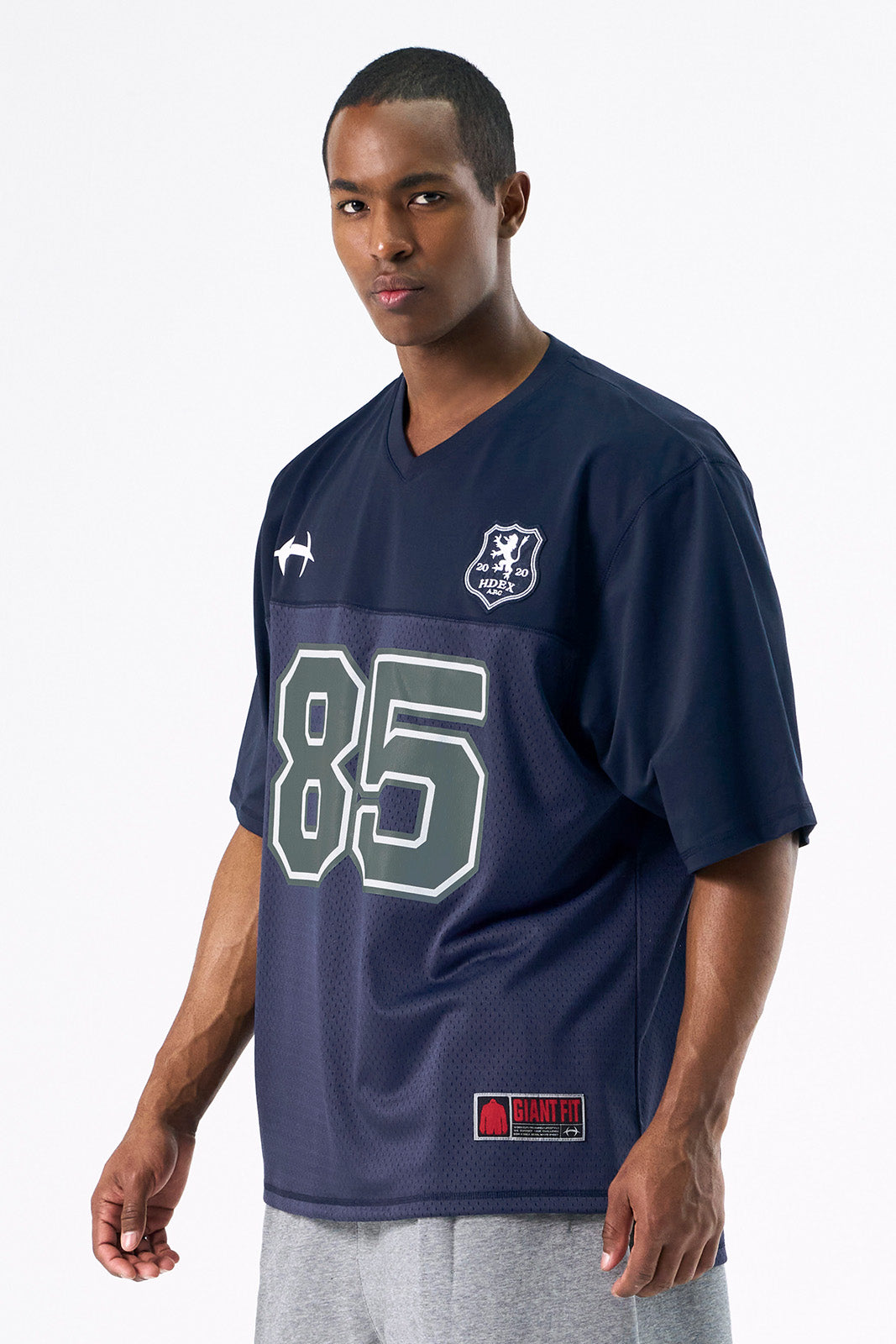 HDEX Rugby Jersey Mesh Short Sleeve Navy