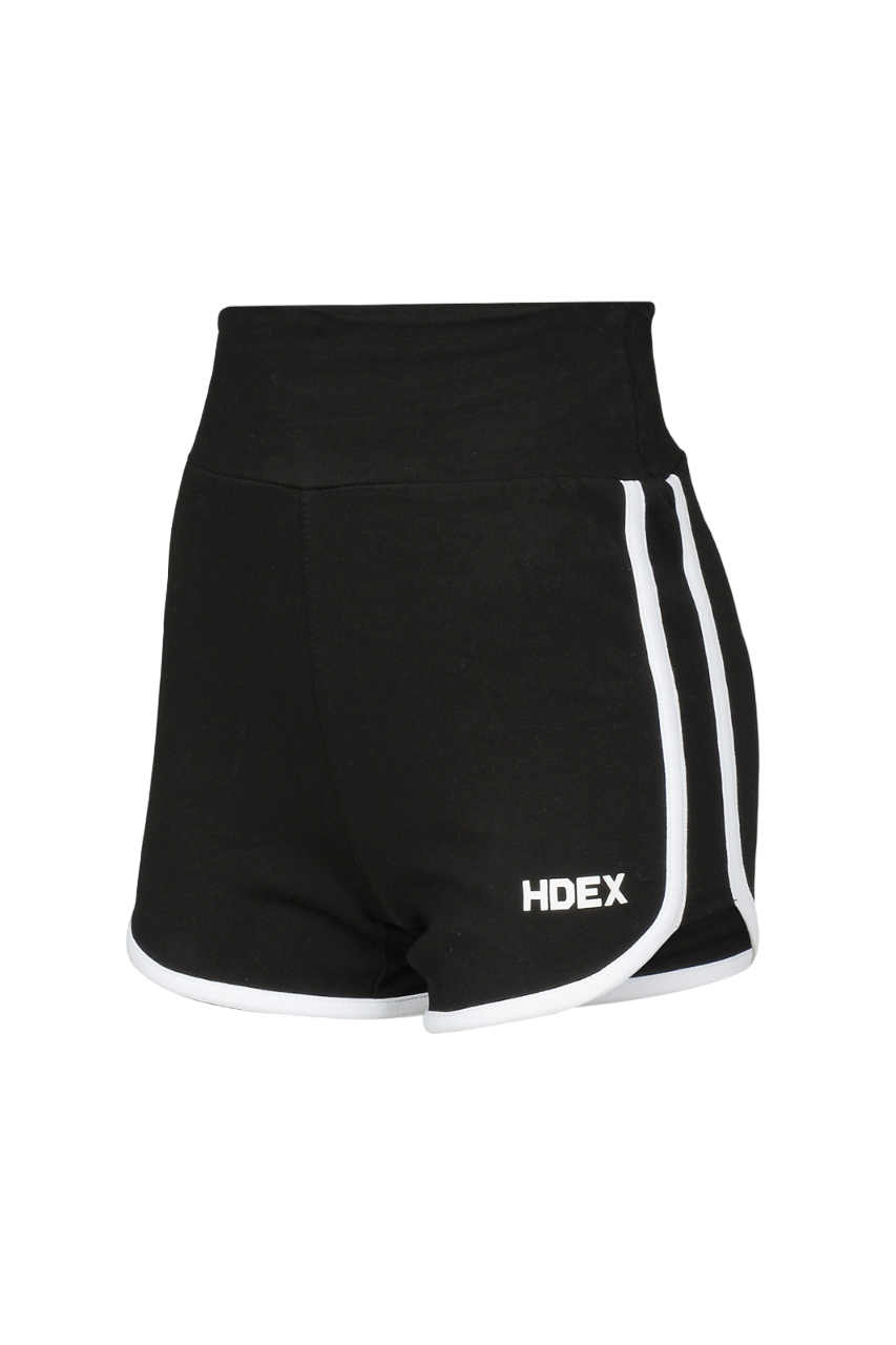 HDEX Womens Rounding Color Scheme Line Shorts Red