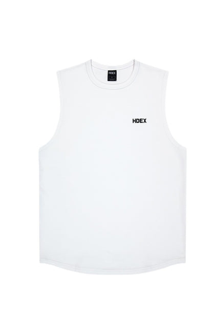 HDEX Main Small Logo Sleeveless White