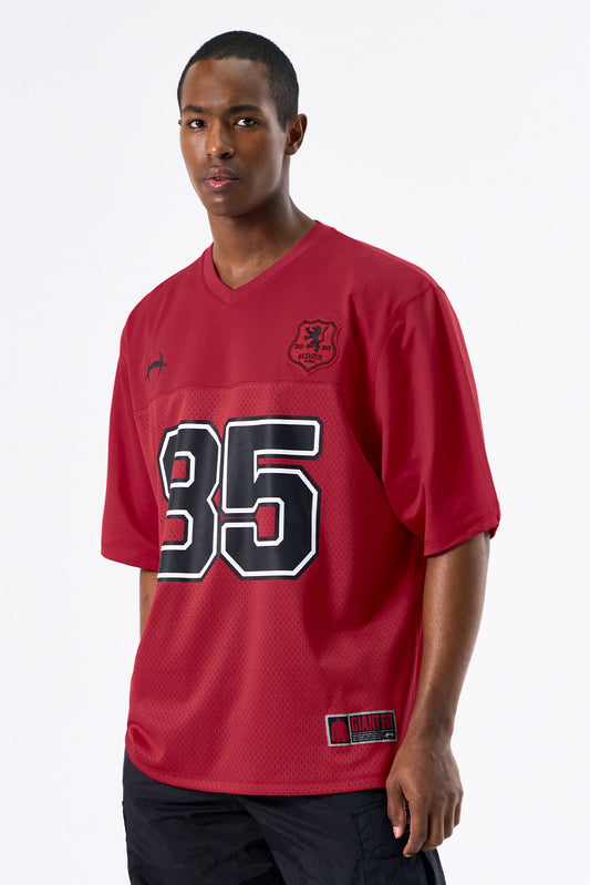 HDEX Rugby Jersey Mesh Short Sleeve Red