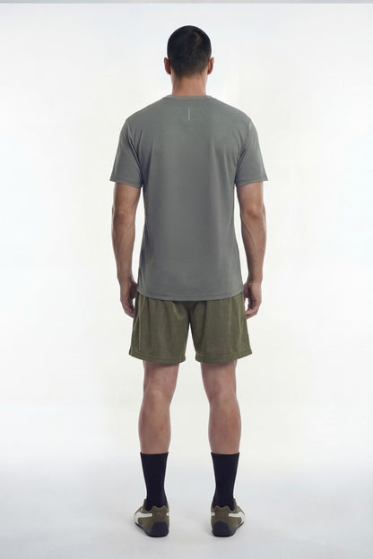 HDEX EZ Celana Korea Olahraga Dry Mesh Shorts Khaki Pria Fitness