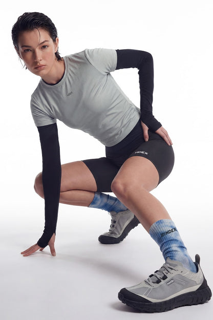 HDEX Kaos Kaki Korea Olahraga Assist Dyeing Crew Socks Navy