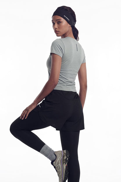 HDEX Celana Korea Olahraga Assist Motion Mesh Shorts W Black Wanita Fitness