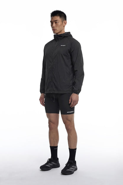 HDEX Celana Korea Olahraga Assist Mesh Pocket Biker Shorts Black Pria Fitness