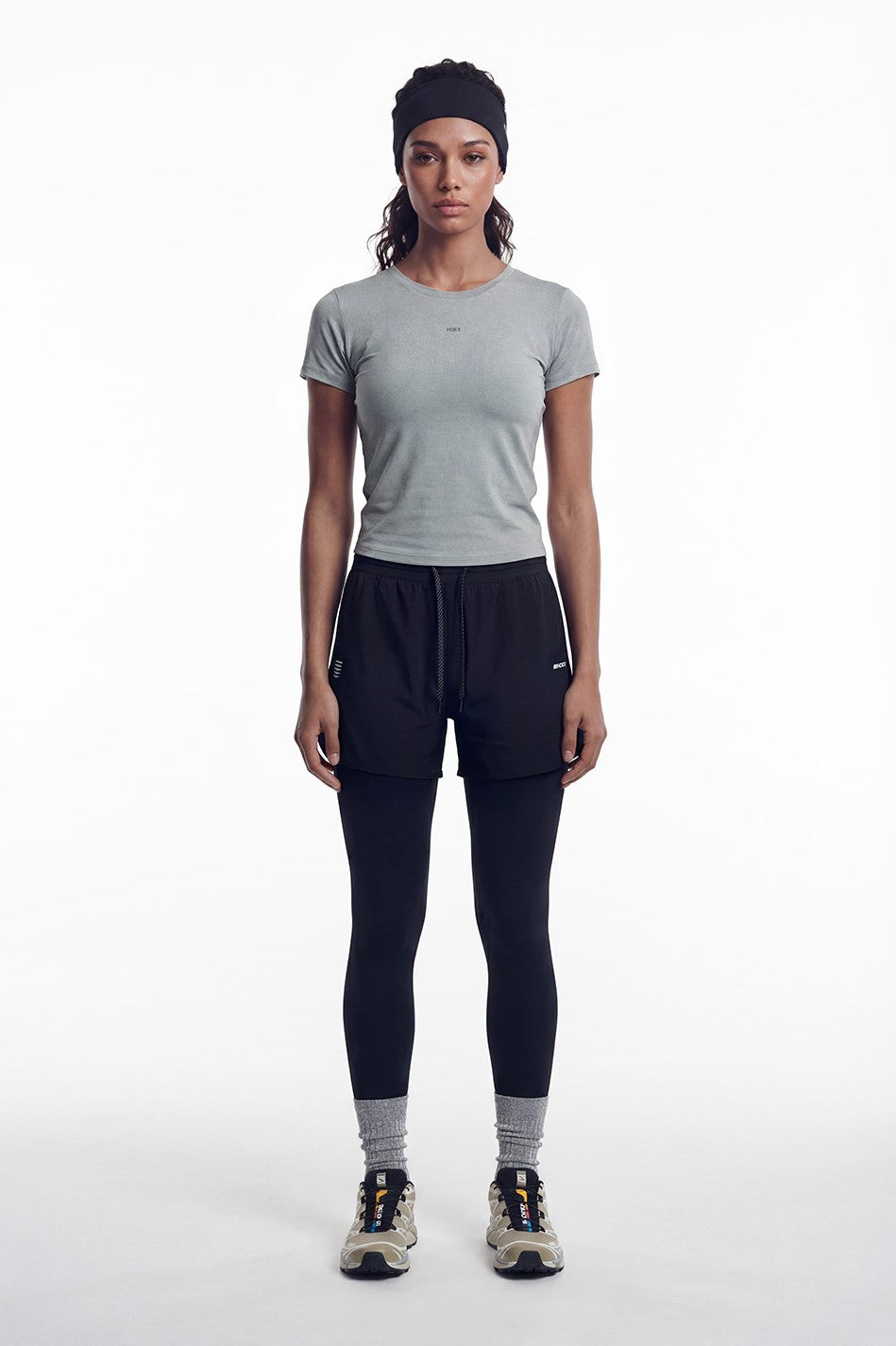 HDEX Celana Korea Olahraga Assist Motion Mesh Shorts W Black Wanita Fitness