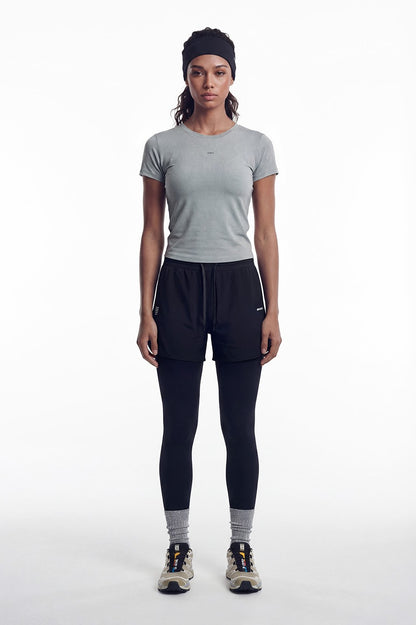 HDEX Celana Korea Olahraga Assist Motion Mesh Shorts W Black Wanita Fitness