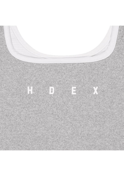 HDEX Sophie Square-Neck Crop Bra Top Melange Gray