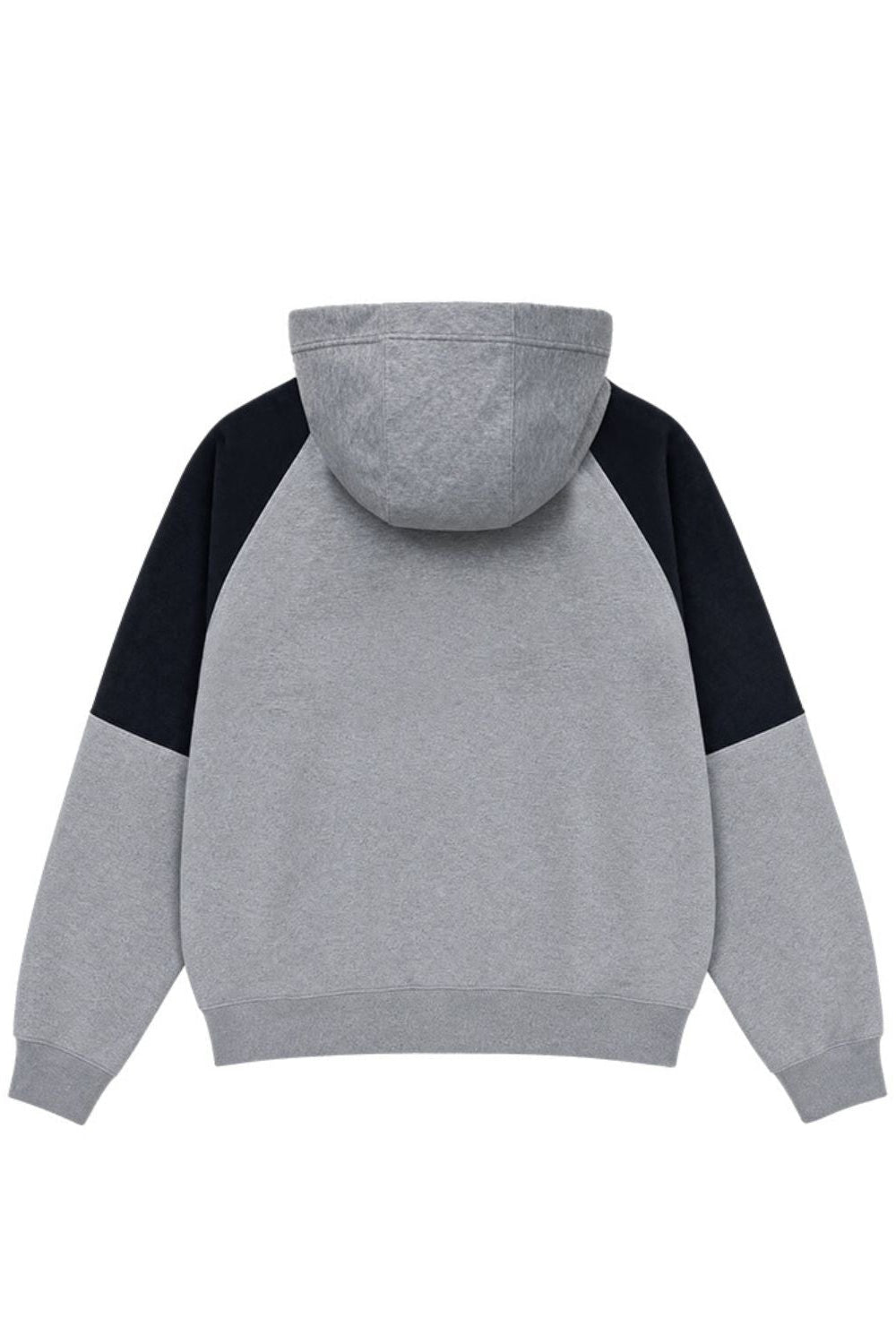 HDEX Baju Korea Olahraga Heroic Shoulder Combi Hoodie Melange Gray Pria Wanita Fitness