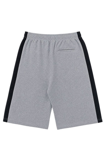 HDEX Celana Korea Olahraga Combi Bermuda SweatShorts Melange Gray Pria Wanita Fitness