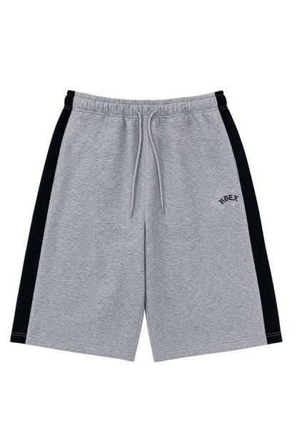 HDEX Celana Korea Olahraga Combi Bermuda SweatShorts Melange Gray Pria Wanita Fitness