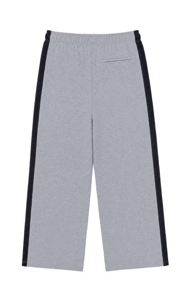 HDEX Celana Korea Olahraga Combi Paneled Sweatpants Melange Gray Pria Wanita Fitness