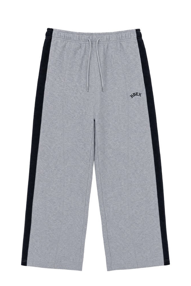 HDEX Celana Korea Olahraga Combi Paneled Sweatpants Melange Gray Pria Wanita Fitness