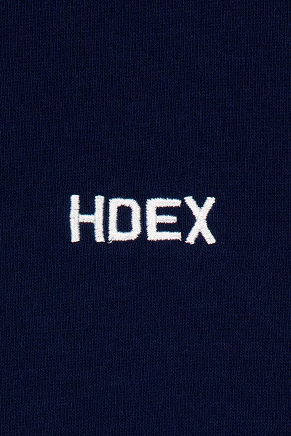 HDEX Baju Korea Olahraga Main Logo Track Jacket Navy Jaket Pria Wanita Fitness