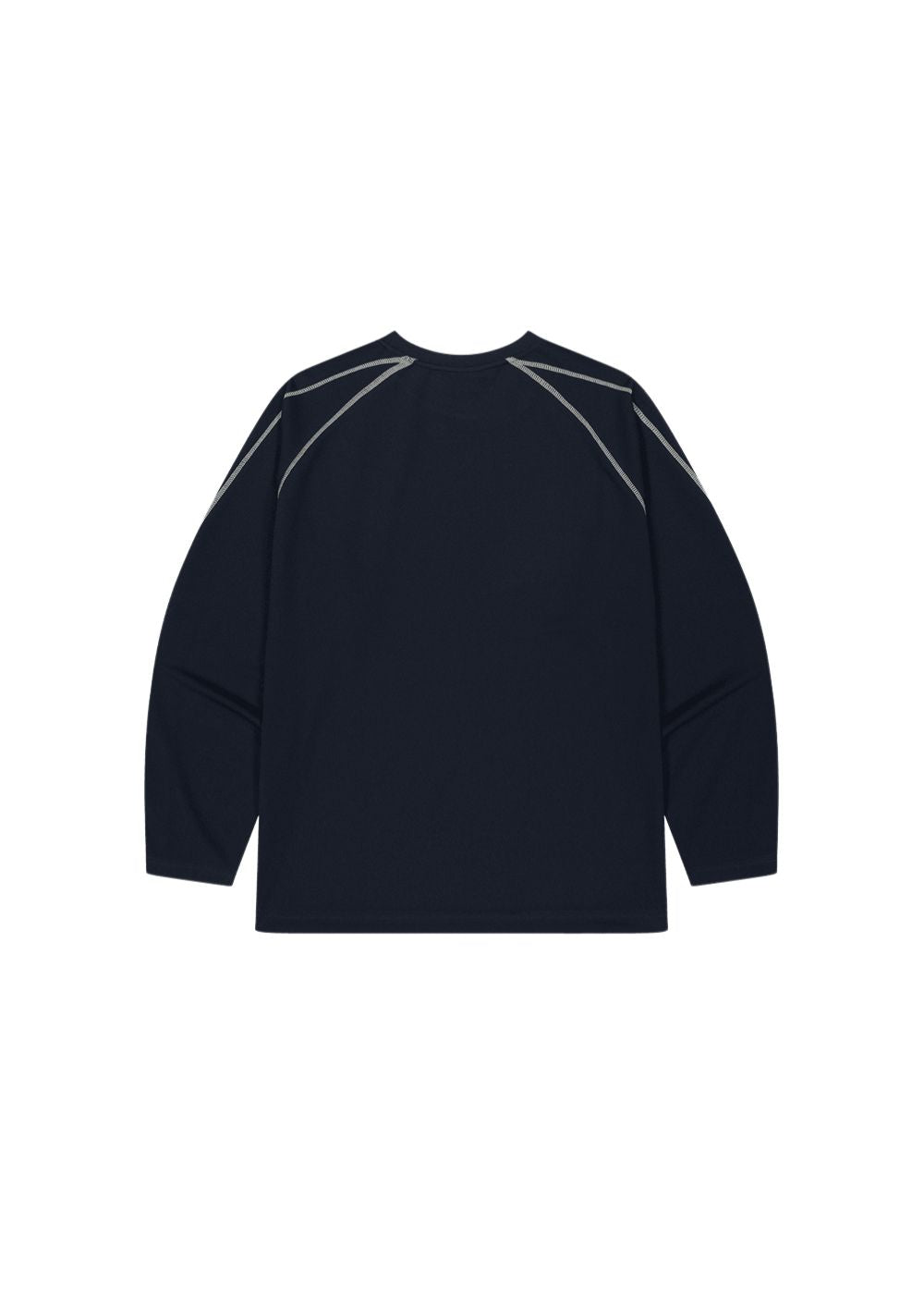 HDEX Baju Korea Olahraga Active Mesh Stitch Long Sleeve Navy Pria Fitness
