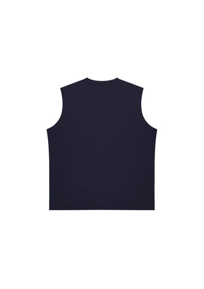 HDEX Baju Korea Olahraga Active Cutline Sleeveless Navy Pria Fitness