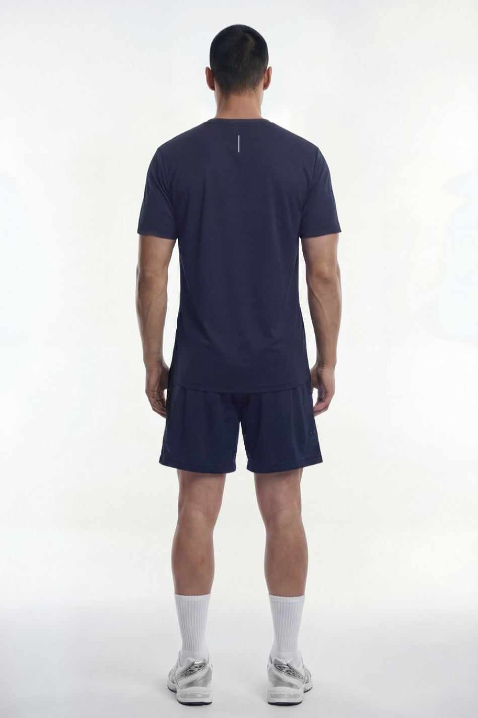 HDEX Baju Korea Olahraga EZ Fresh Short Sleeve Navy Pria Fitness