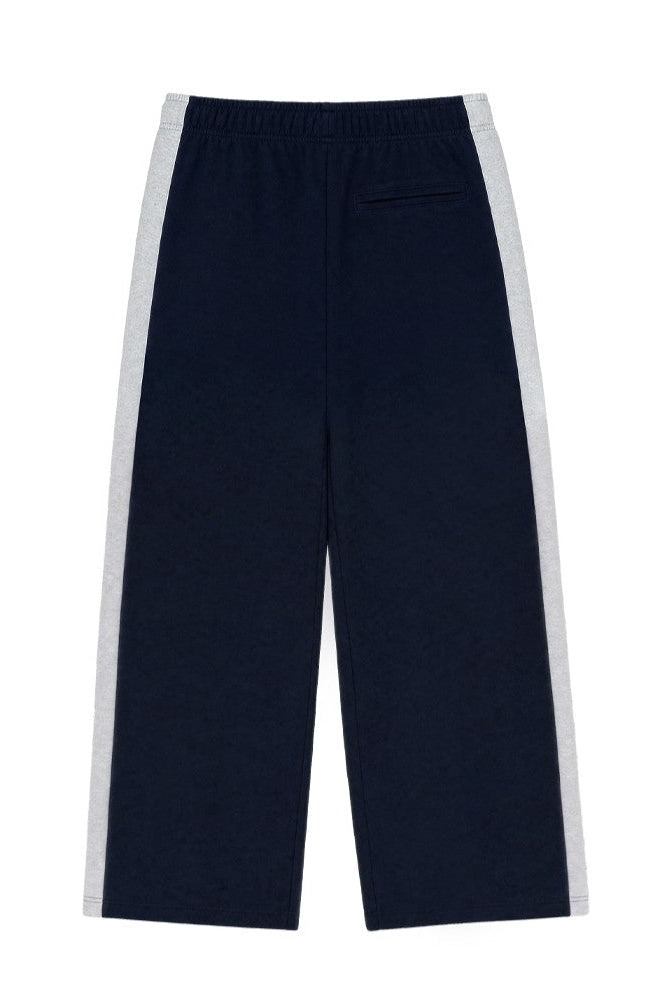 HDEX Celana Korea Olahraga Combi Paneled Sweatpants Navy Pria Wanita Fitness