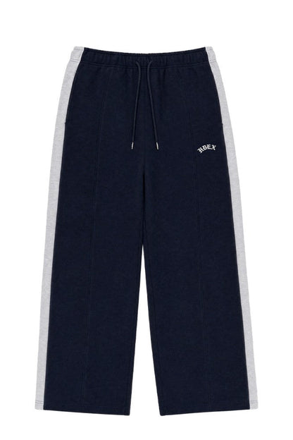 HDEX Celana Korea Olahraga Combi Paneled Sweatpants Navy Pria Wanita Fitness