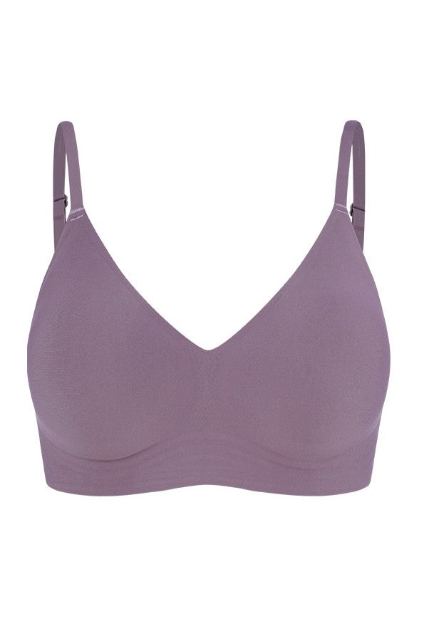 HDEX Pakaian Dalam Korea Seamless Slim-Up Bra Plum Wanita