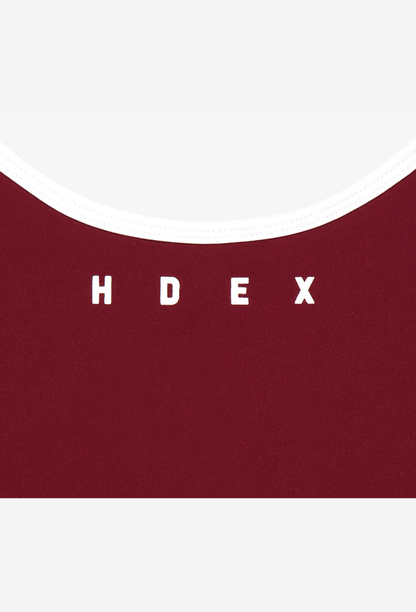 HDEX Baju Korea Olahraga Light Support Balance Bodysuit Cherry Red