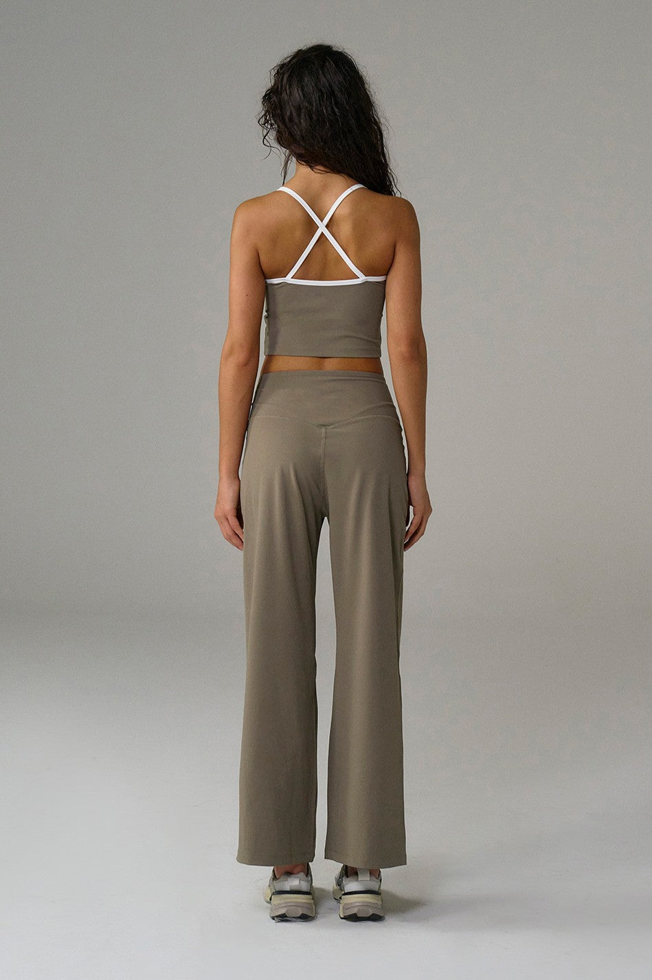 HDEX Celana Korea Olahraga Light Support Daily Leggings Pants Taupe