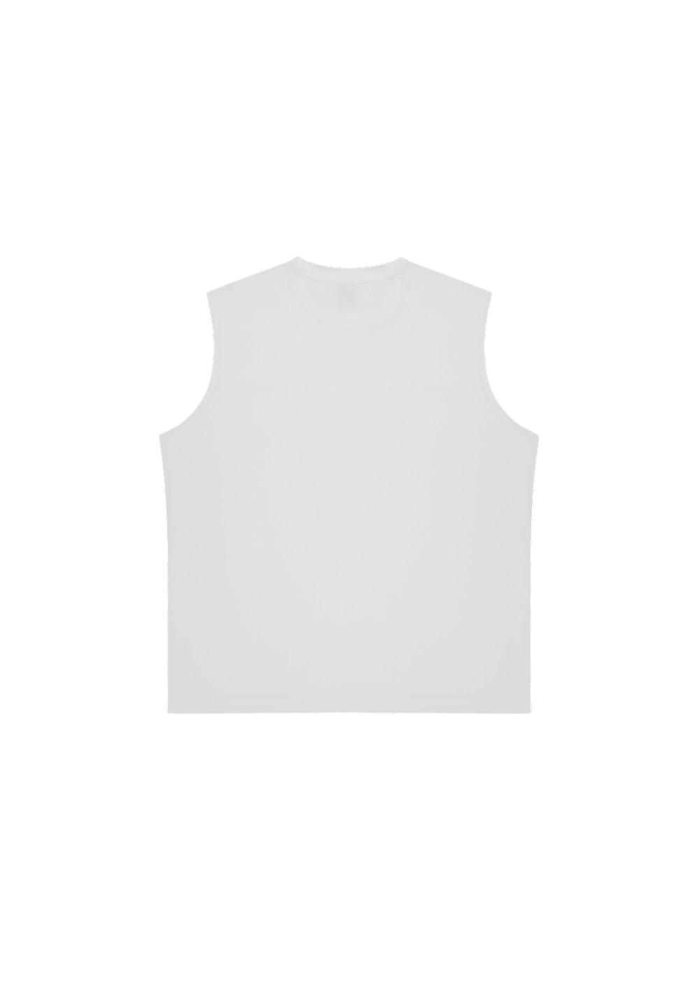 HDEX Baju Korea Olahraga Active Cutline Sleeveless White Pria Fitness