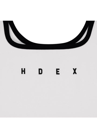 HDEX Sophie Square-Neck Crop Bra Top White