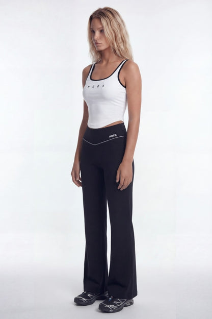 HDEX Sophie Square-Neck Crop Bra Top White