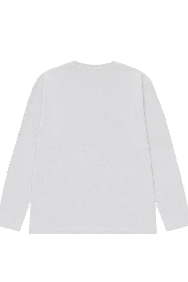 HDEX Baju Korea Olahraga Natural Body Fit Long Sleeve White Pria Fitness